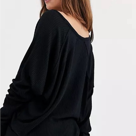 NIP Free People Santa Clara Thermal - Black - Picture 2 of 2